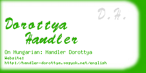 dorottya handler business card